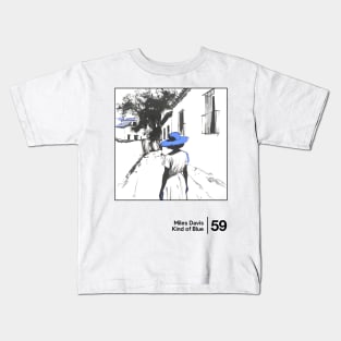 Kind of Blue / Minimalist Graphic Artwork Design Kids T-Shirt